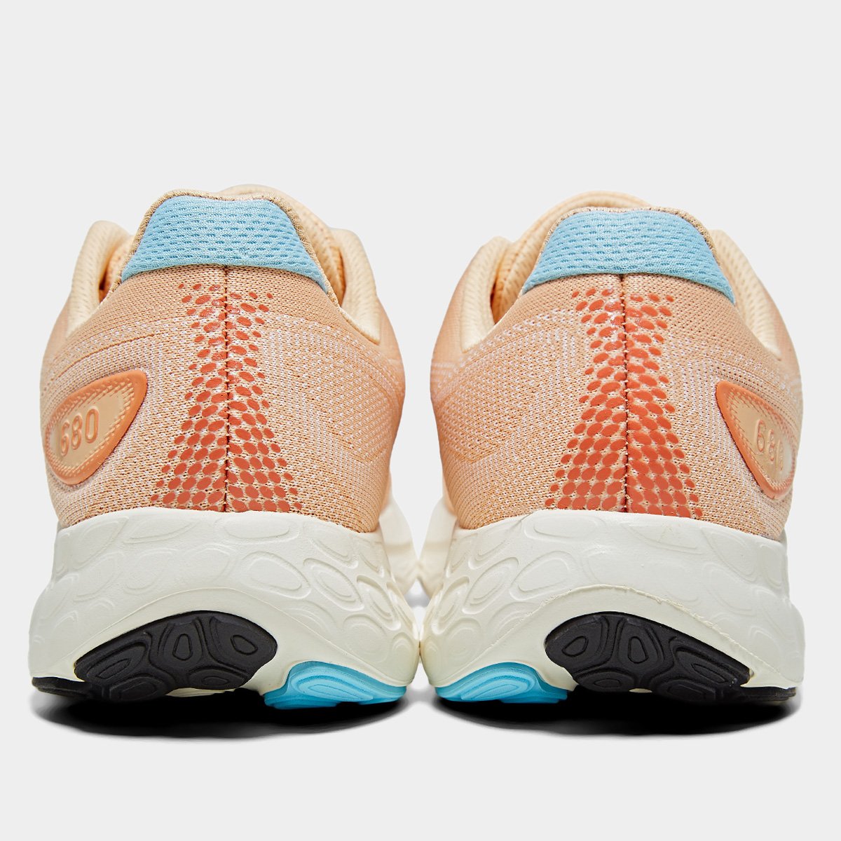 Tênis New Balance Fresh Foam 680 V8 Feminino - Laranja+Azul