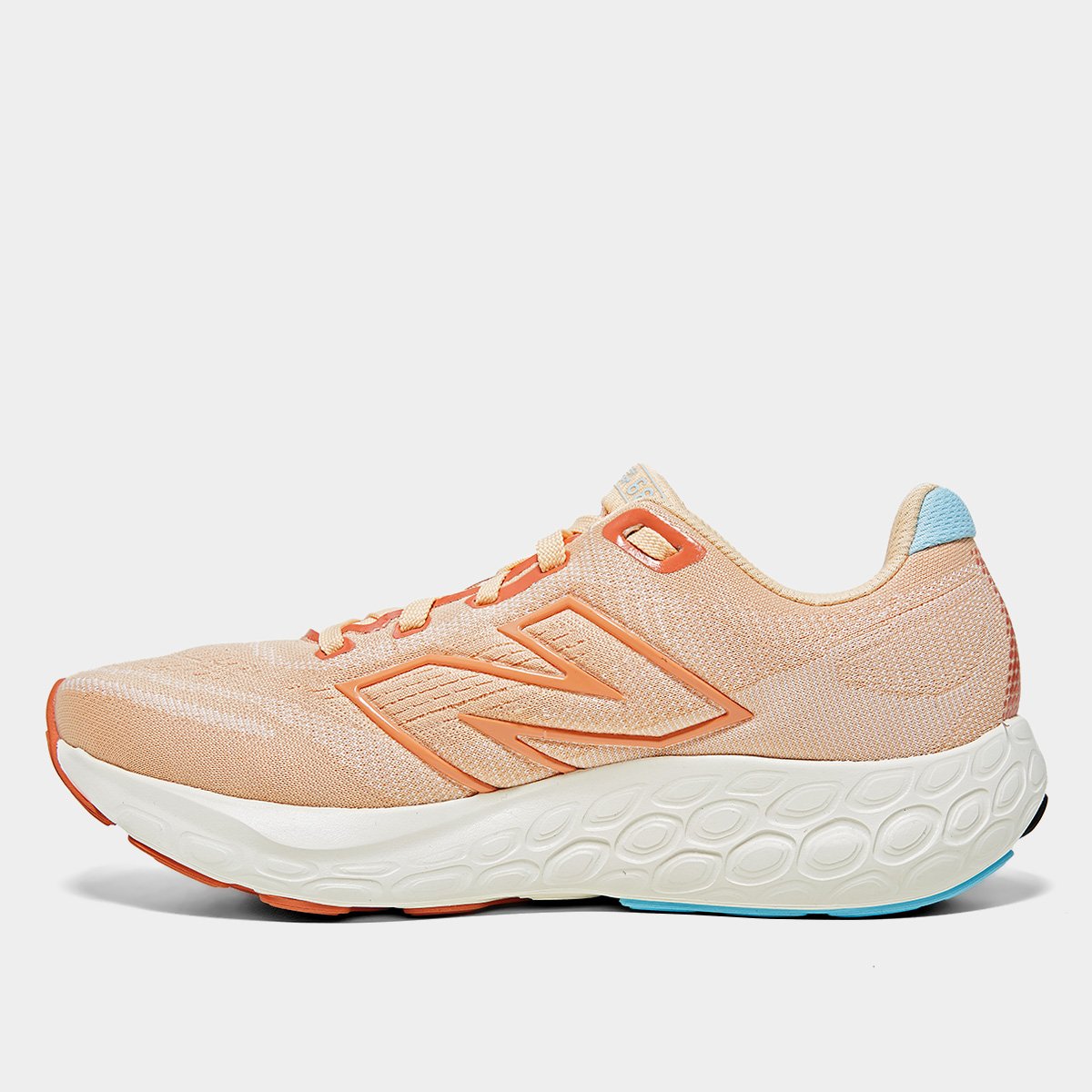Tênis New Balance Fresh Foam 680 V8 Feminino - Laranja+Azul