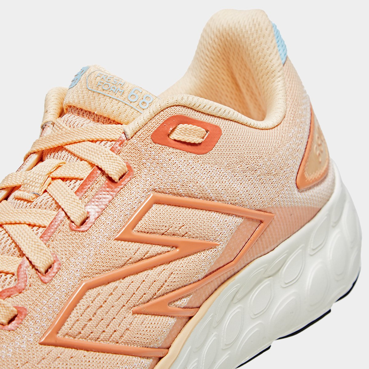 Tênis New Balance Fresh Foam 680 V8 Feminino - Laranja+Azul