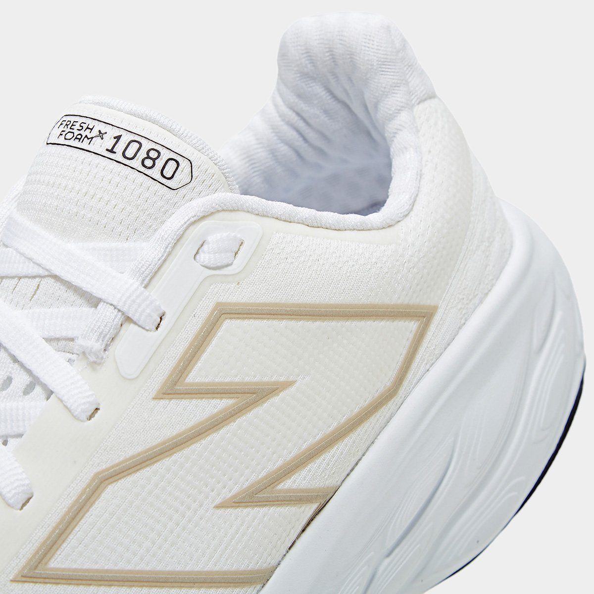Tênis New Balance Fresh Foam X 1080 V14 Feminino - Off White+Bege
