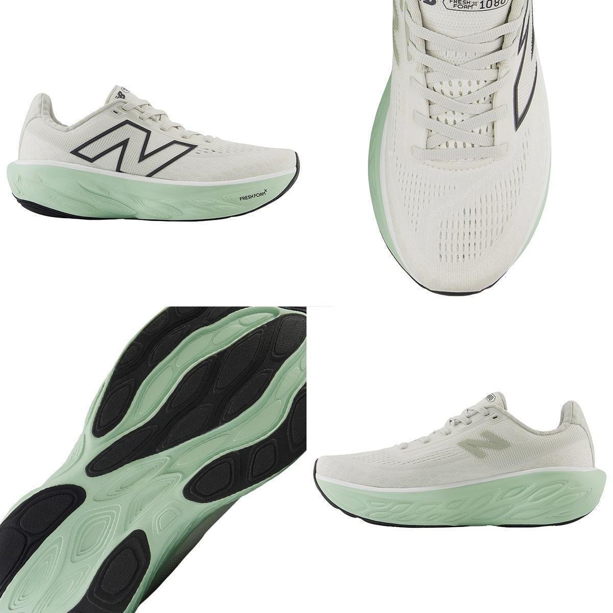 Tênis New Balance Fresh Foam X 1080 V14 Feminino Original - Cinza+Verde