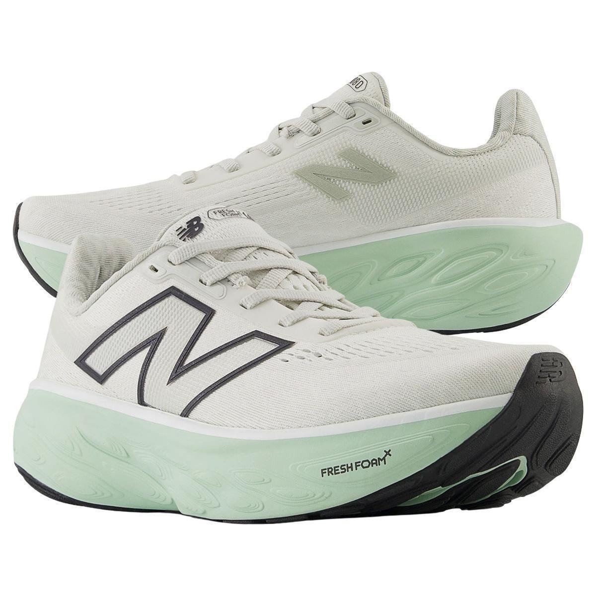 Tênis New Balance Fresh Foam X 1080 V14 Feminino Original - Cinza+Verde