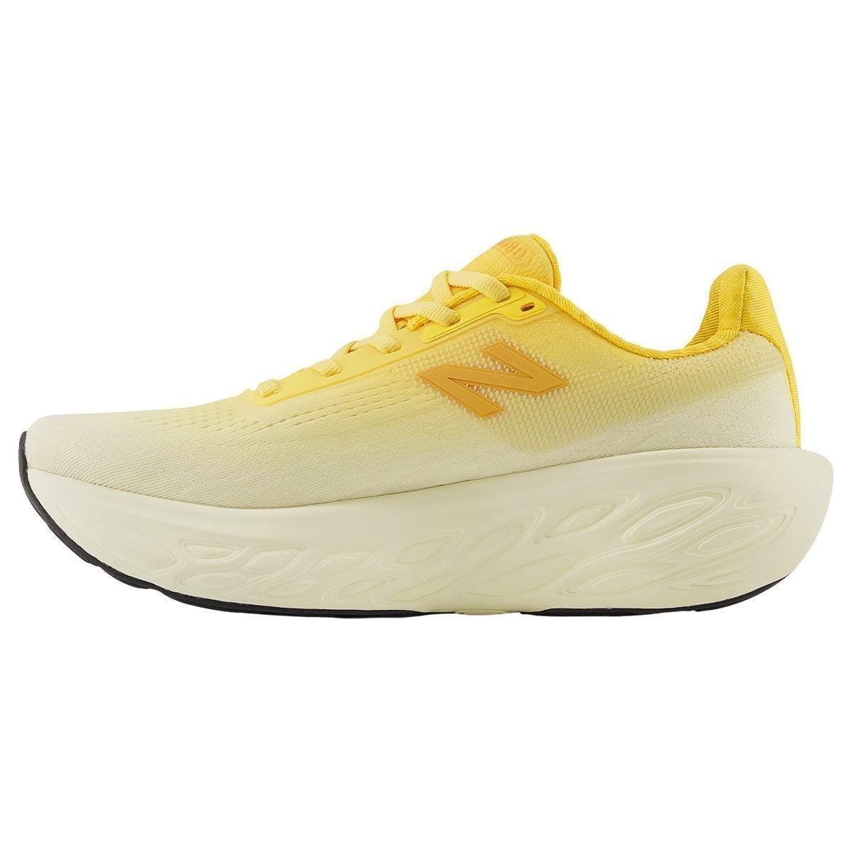 Tênis New Balance Fresh Foam X 1080 V14 Feminino Original - Amarelo+Branco