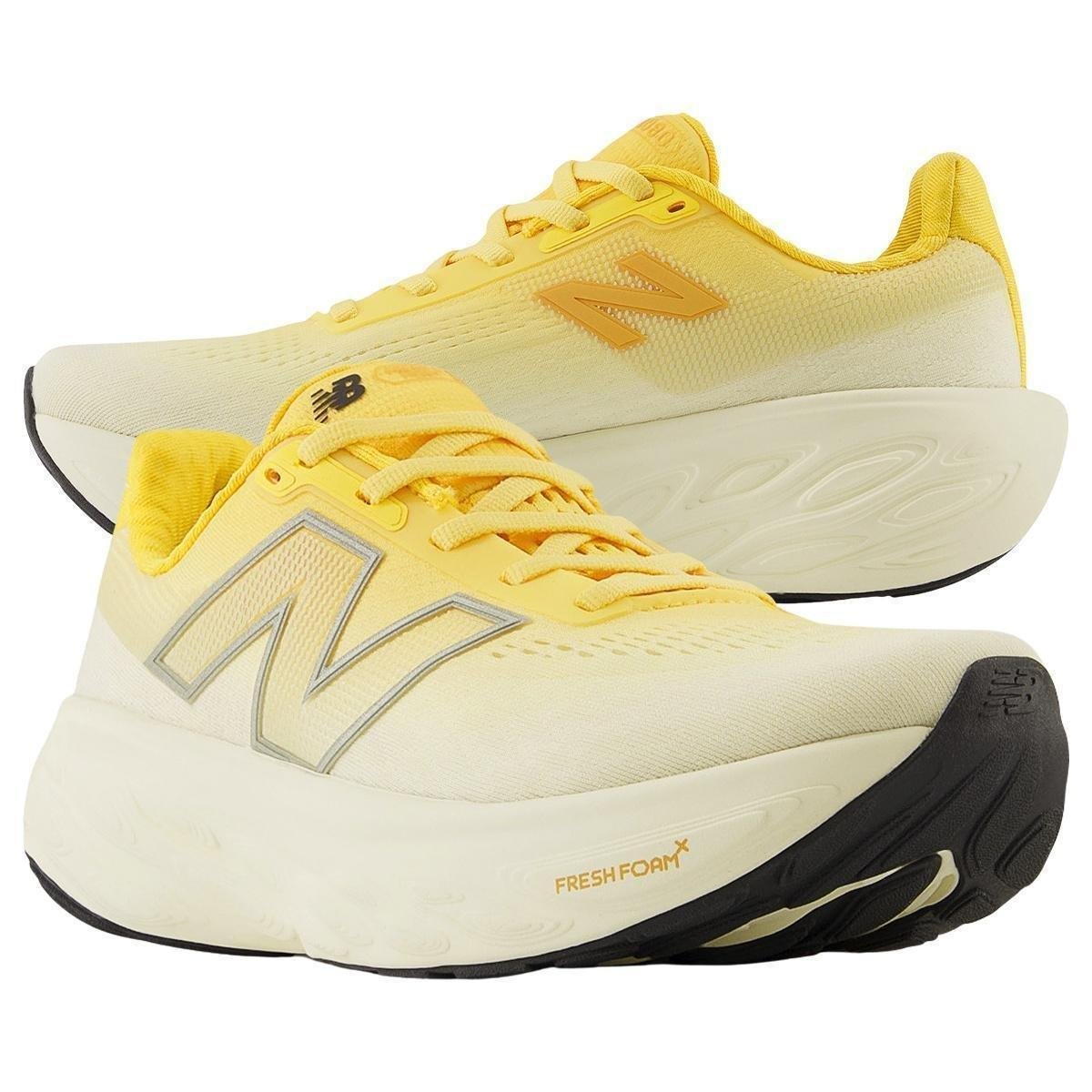 Tênis New Balance Fresh Foam X 1080 V14 Feminino Original - Amarelo+Branco