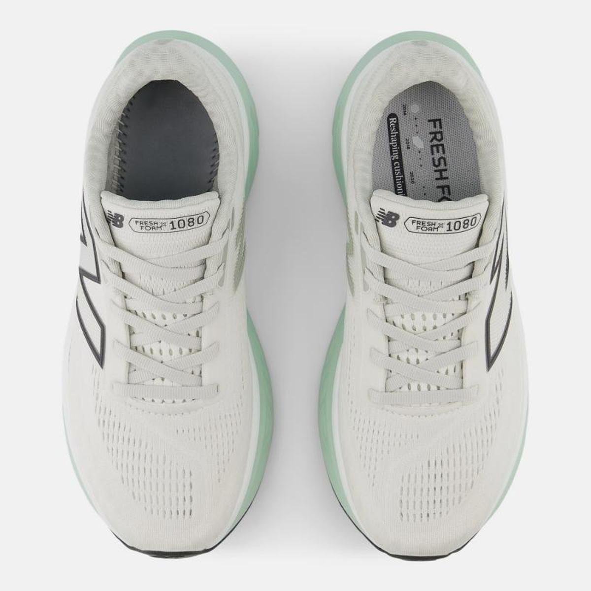 TENIS NEW BALANCE 1080 V14 FEMININO - Cinza Claro + Verde