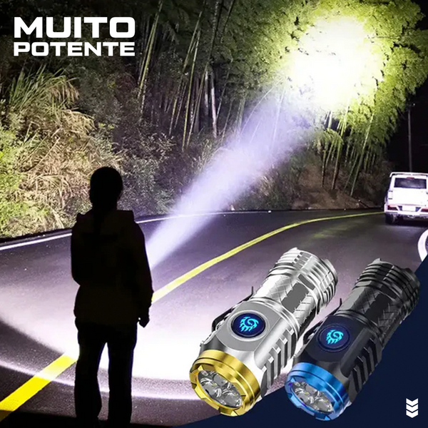 Lanterna Tática Portátil Power Focus - (Pague 1 Leve 2)