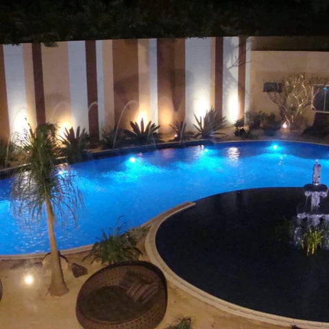 Kit Luminárias de Piscina RGB | Sem Fio Com Controle Remoto