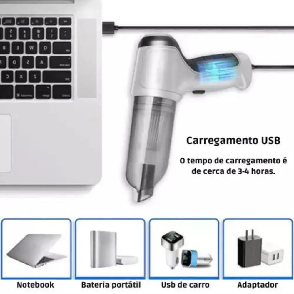 Aspirador de Pó Portátil 4 em 1 - SmartClean