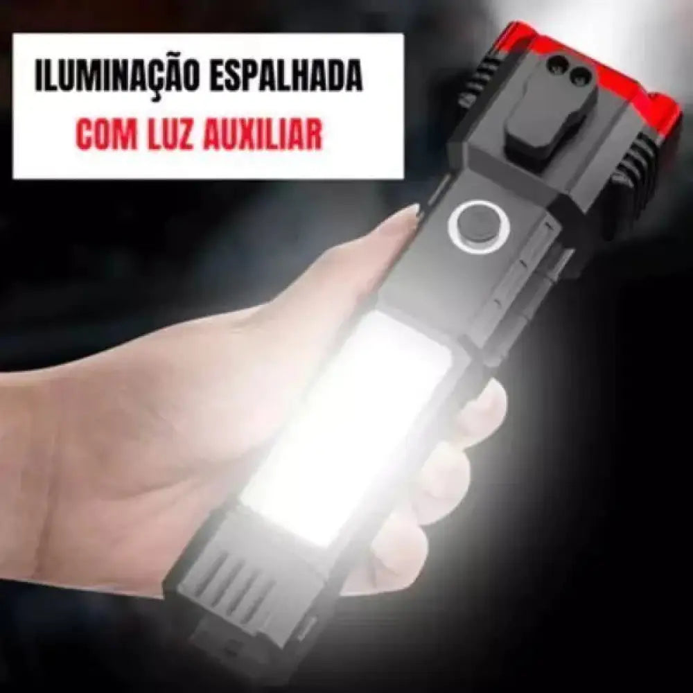 Lanterna Tática Multifuncional 4 em 1 - Ultra Potência (Pague 1 Leve 2)