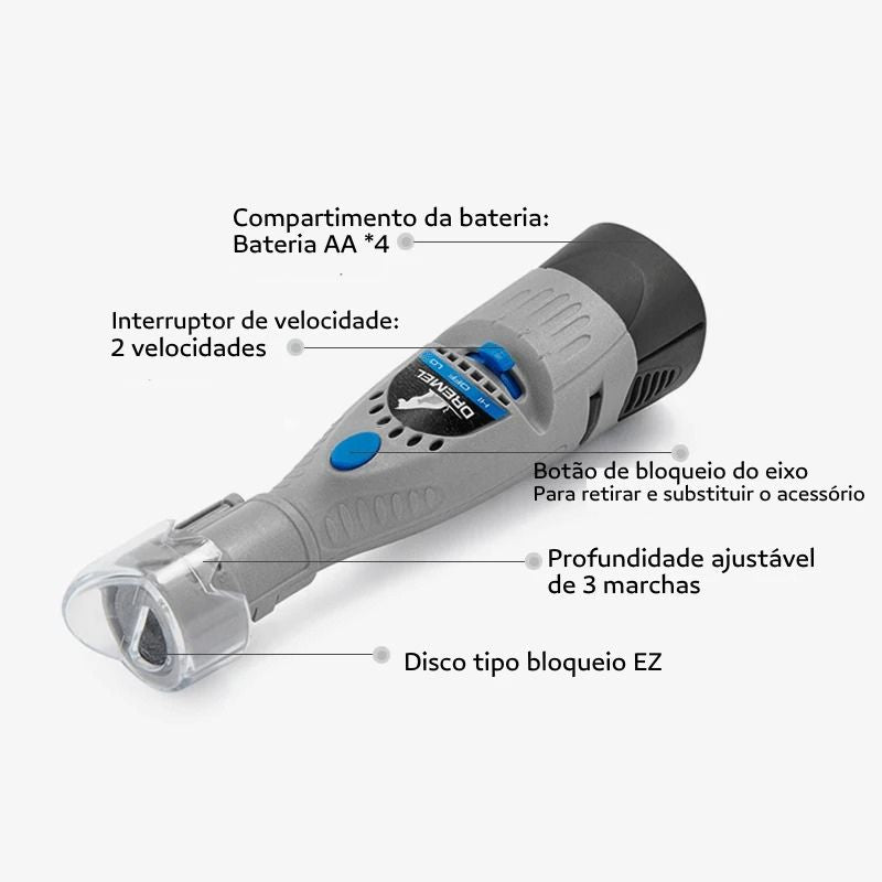 Lixador de Unha Elétrico Para Cachorro Dremel
