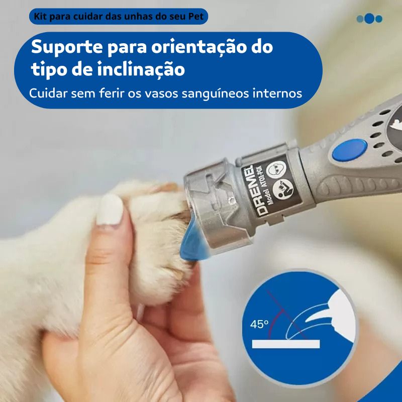Lixador de Unha Elétrico Para Cachorro Dremel
