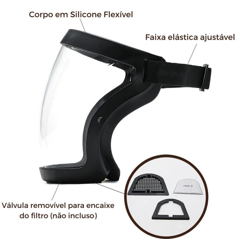 Máscara Protetora Facial Anti Embaçante