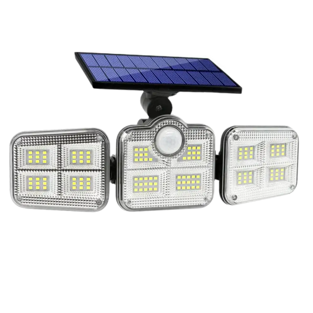 Refletor Led Solar Com 3 Cabeças 800W - SolarFlash