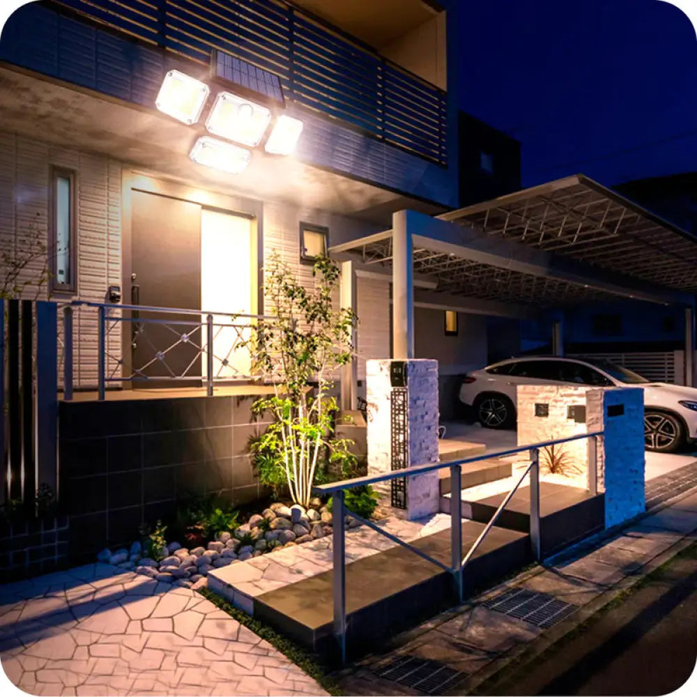 Refletor Led Solar Com 3 Cabeças 800W - SolarFlash