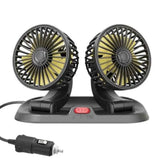 Ventilador Duplo para Carros 360° - Super Potente