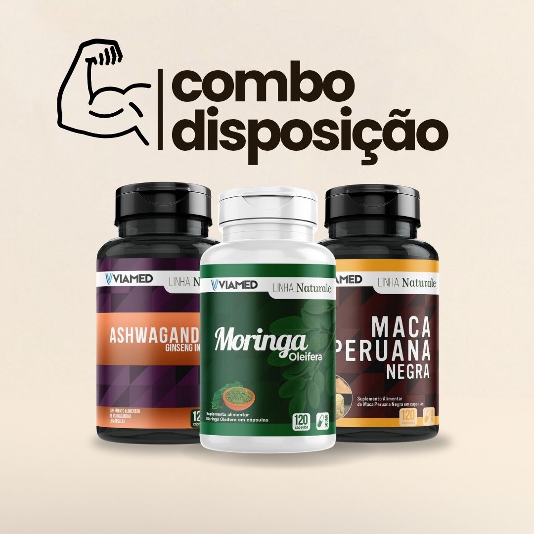 Combo Maca Negra + Ashwagandha + Moringa
