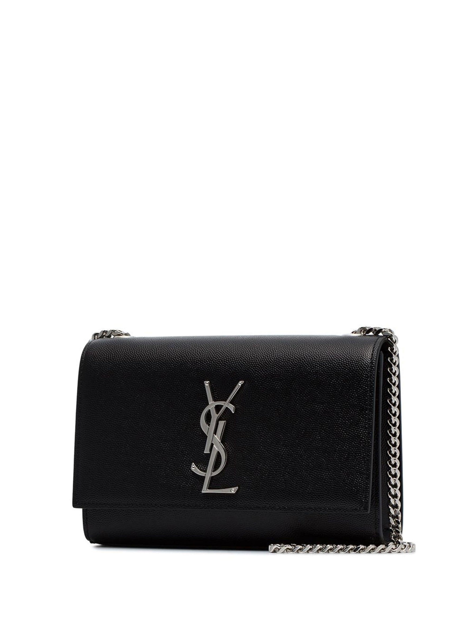 Saint Laurent Bolsa Transversal 'Kate' de couro