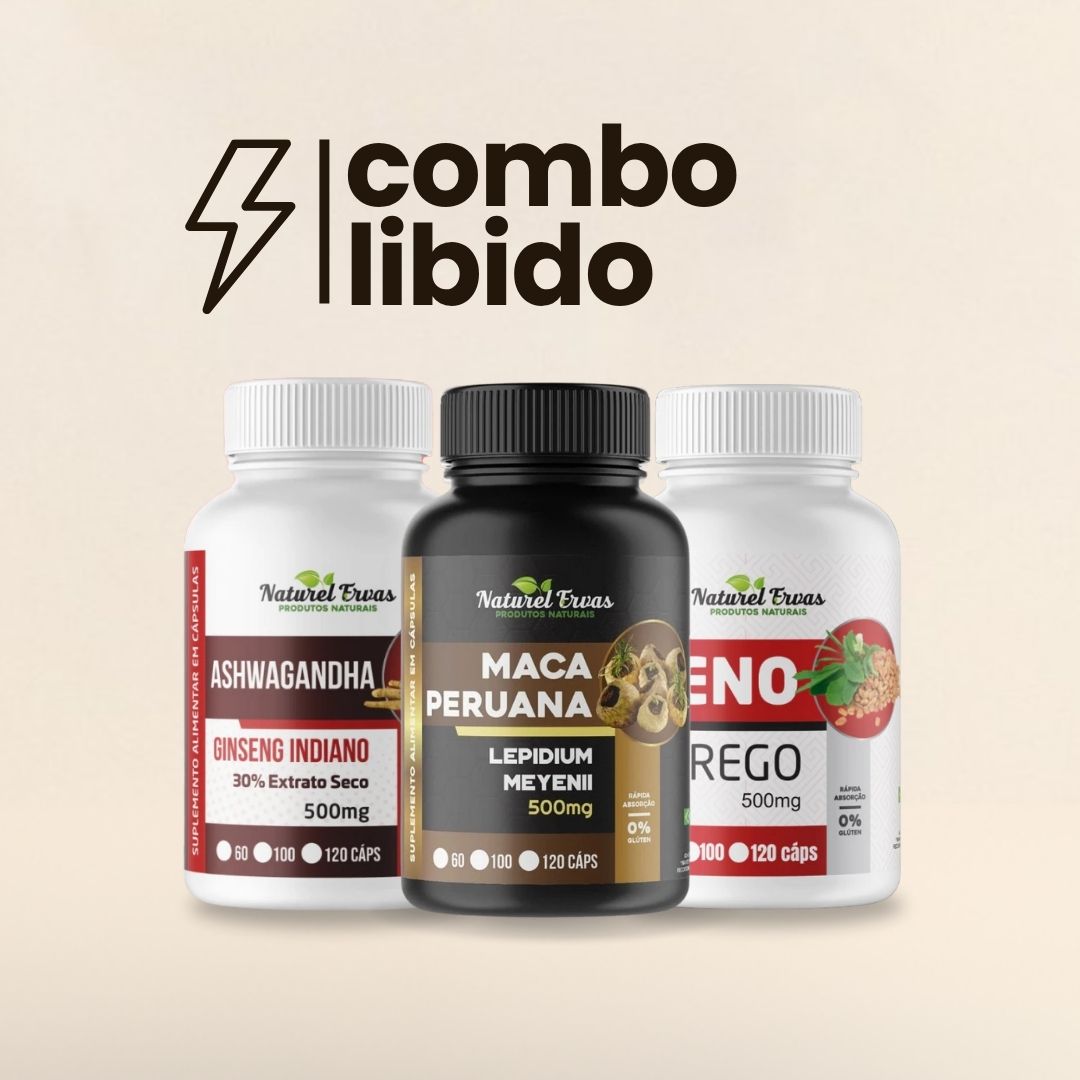 Combo Feno grego + Maca + Ashwagandha