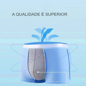 Cueca Boxer Masculina Seda Gelada e Ultrafina - Kit com 10 Peças