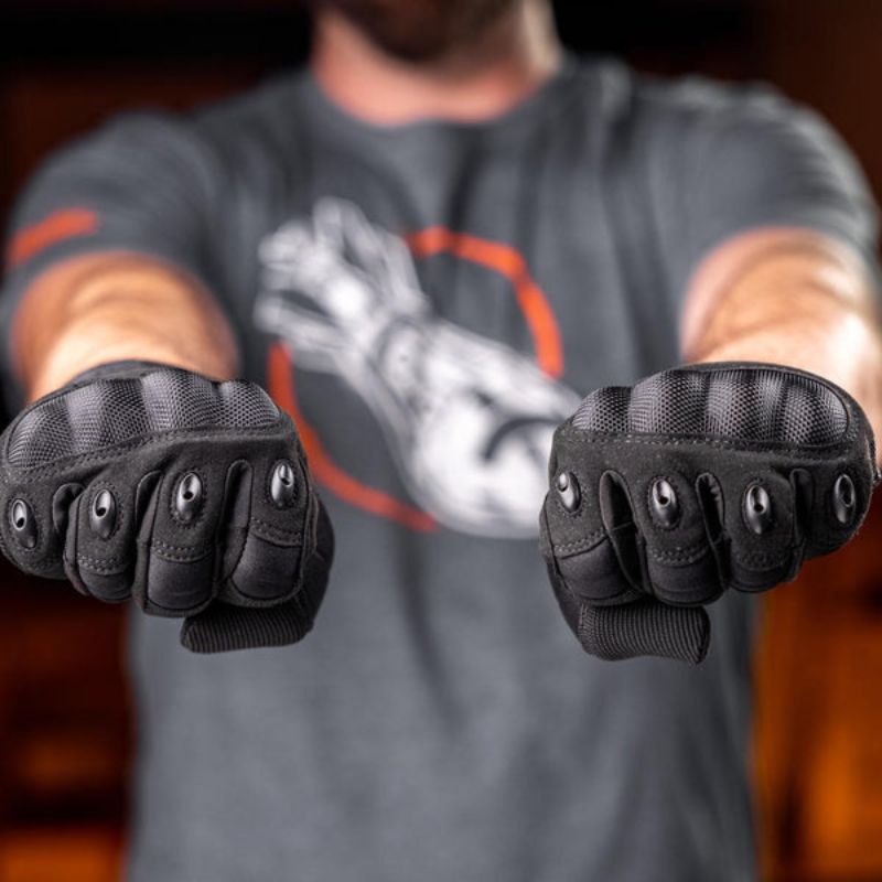 Luvas Táticas Militar Luva de Couro - Steel Hand