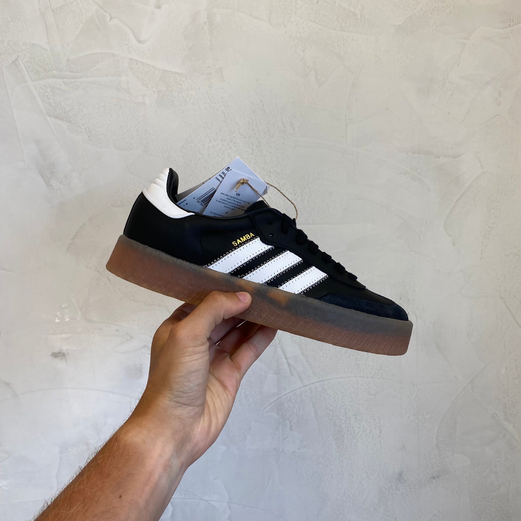 Adidas Sambae Core Black Metallic Gold (Pronta Entrega)