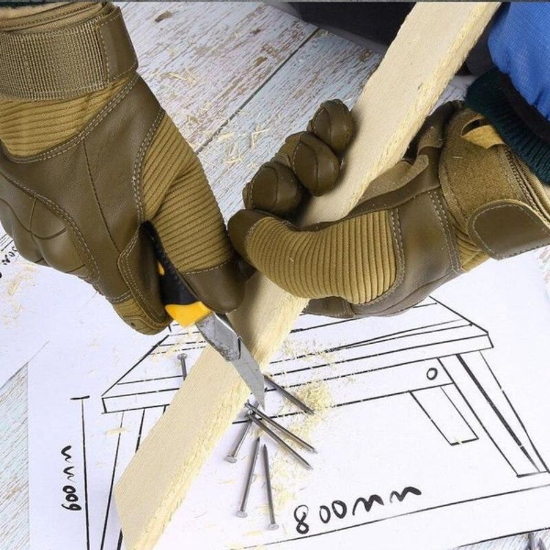 Luvas Táticas Militar Luva de Couro - Steel Hand