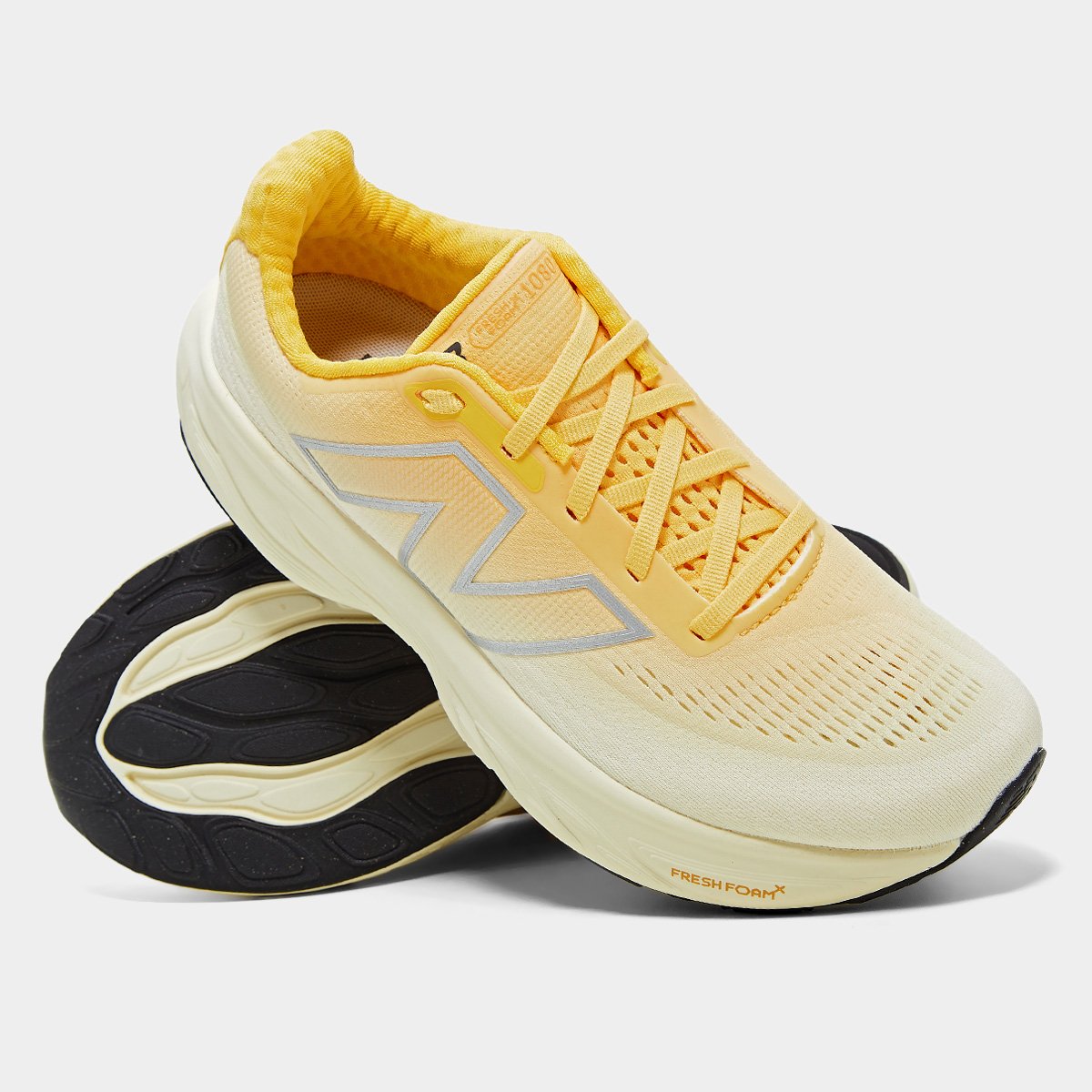 Tênis New Balance Fresh Foam X 1080 V14 Feminino - Amarelo Claro