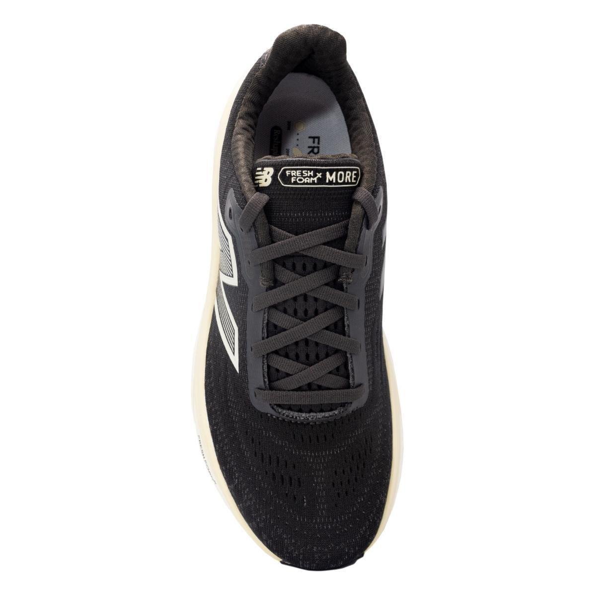 Tênis New Balance Masculino Fresh Foam X More V5 Corrida - Preto+Areia