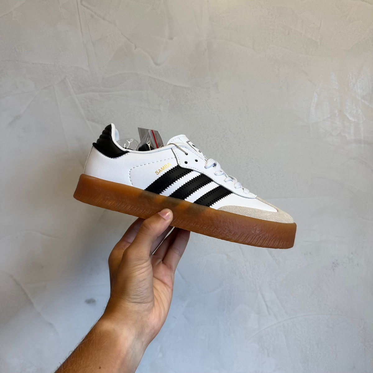 Adidas Sambae White Metallic Gold (Pronta Entrega)