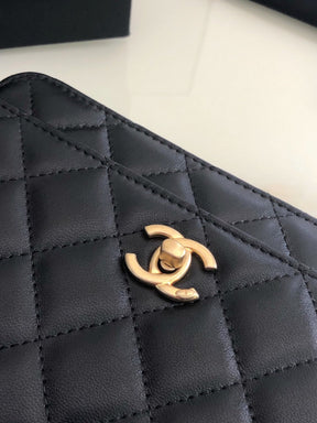 Bolsa Chanel WOC Lambskin Preta