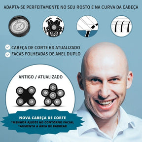 Barbeador Elétrico Masculino 5 em 1 Multifuncional | Body Wash