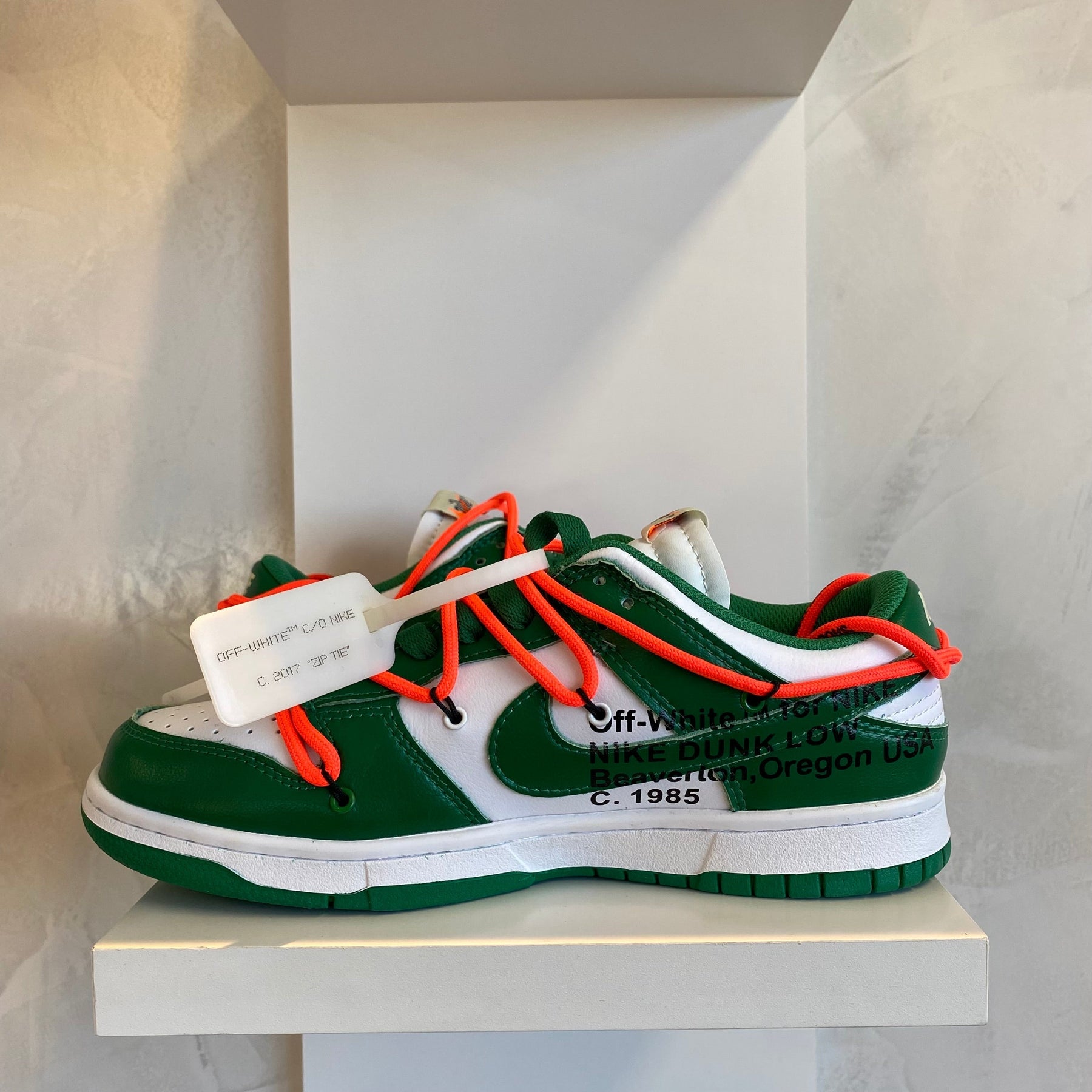 Nike Dunk Low Off White Pine Green (Pronta Entrega)