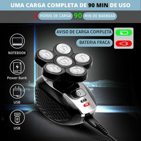 Barbeador Elétrico Masculino 5 em 1 Multifuncional | Body Wash