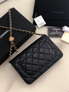 Bolsa Chanel WOC Lambskin Preta