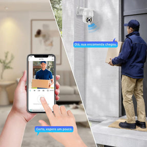Câmera Icsee A8 Wi-Fi Full HD 1080p 360° Visão Noturna e Detecção Humana | TemPrime
