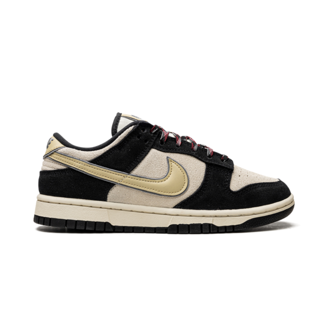 Nike Dunk Low LX Black Suede Team Gold