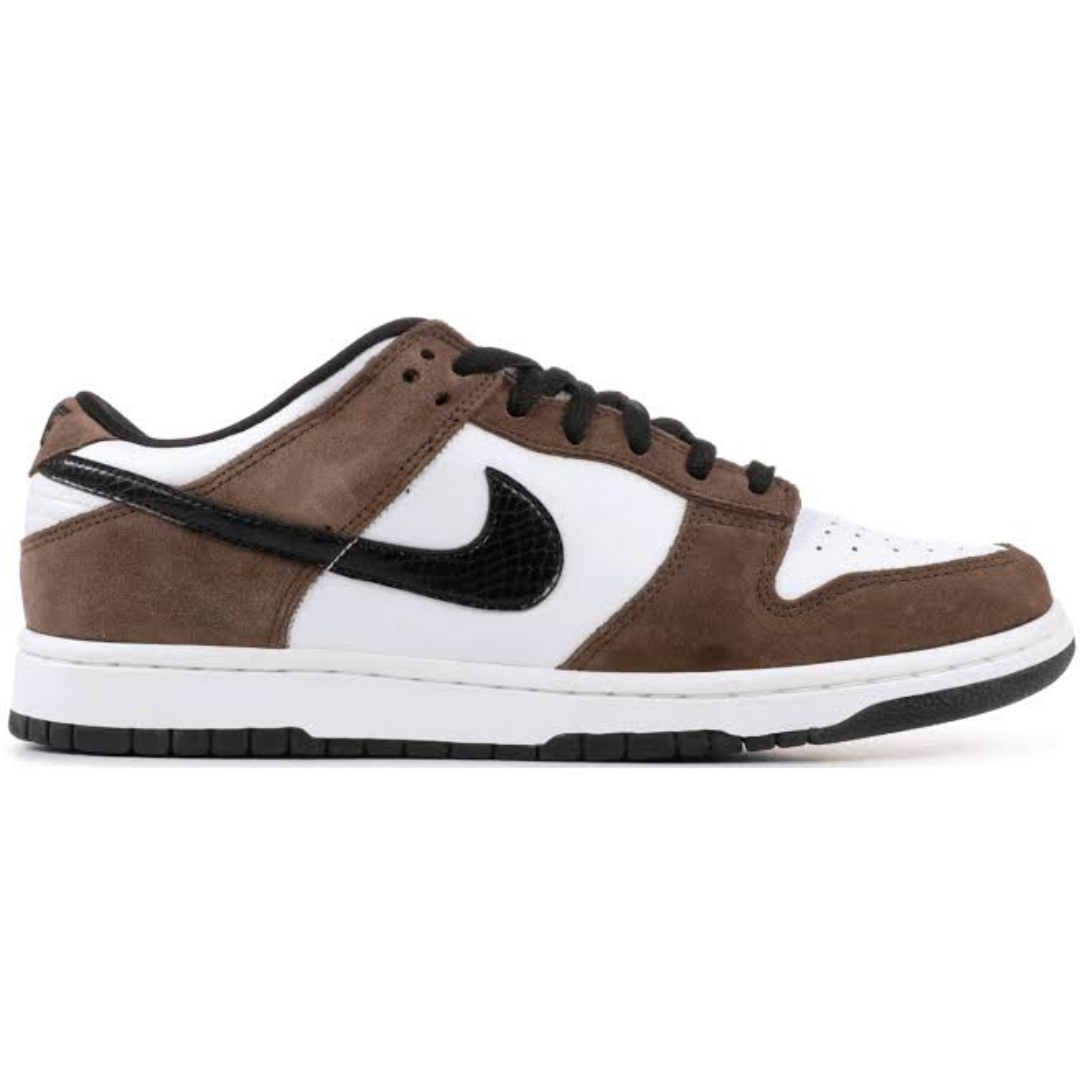 Nike SB Dunk Low White Black Trail End Brown