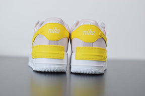 Nike Air Force 1 Shadow White Barely Rose Speed Yellow