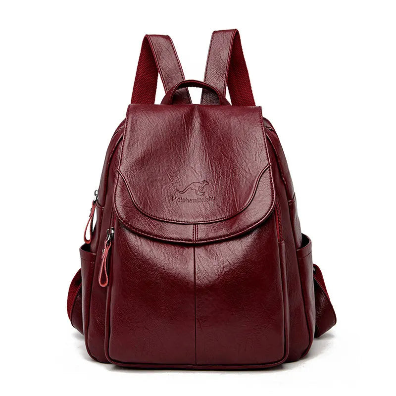 Mochila de Couro Legítimo Feminina - Bella