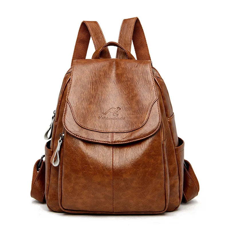Mochila de Couro Legítimo Feminina - Bella