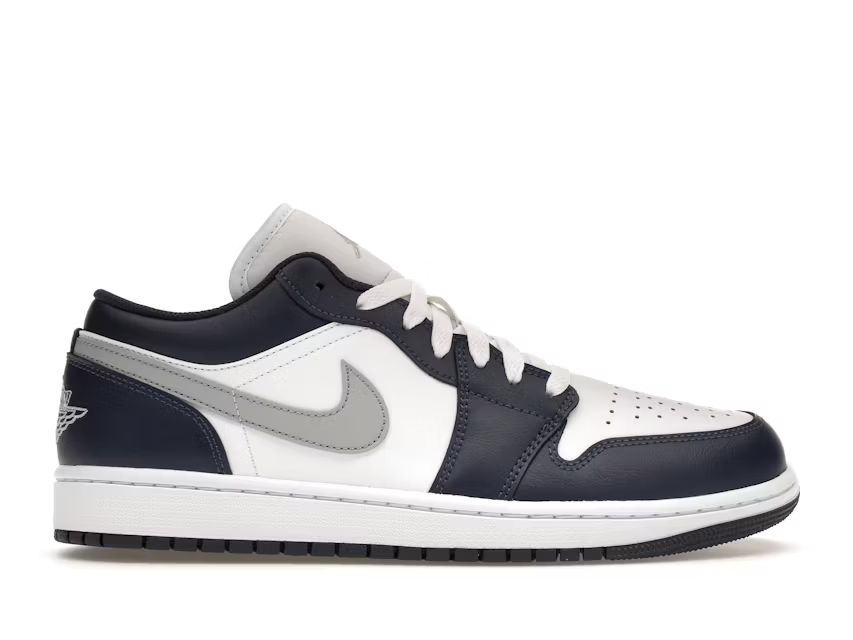 Jordan 1 Low Wolf Grey Midnight Navy