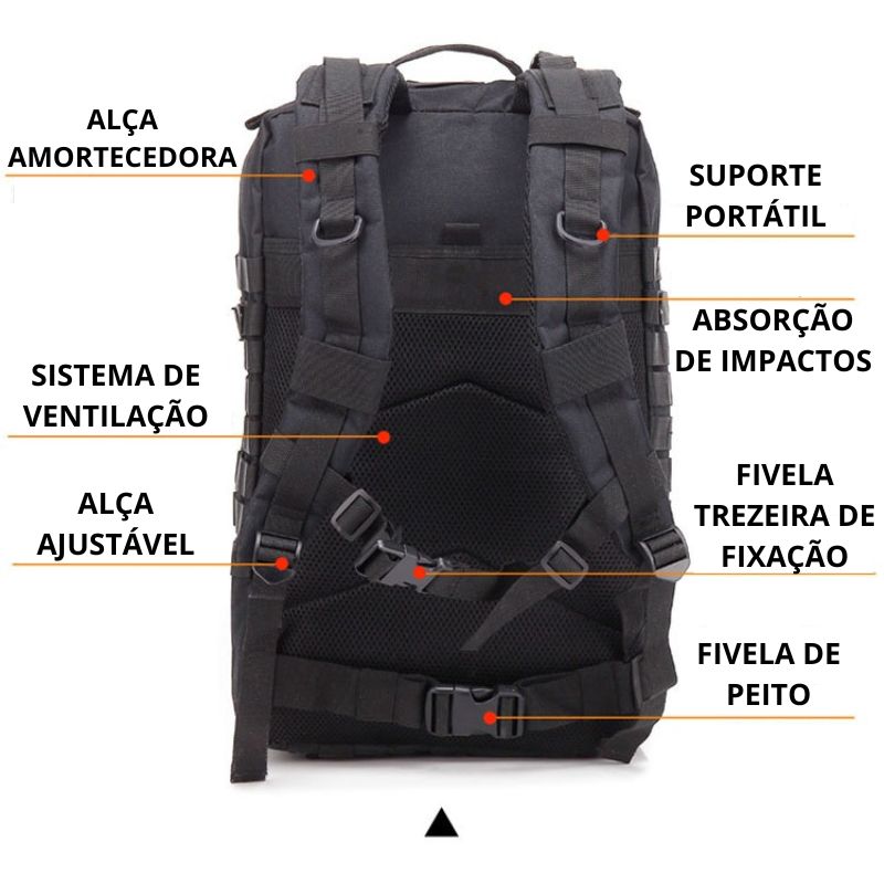 Mochila Tática Militar 50L | Impermeável