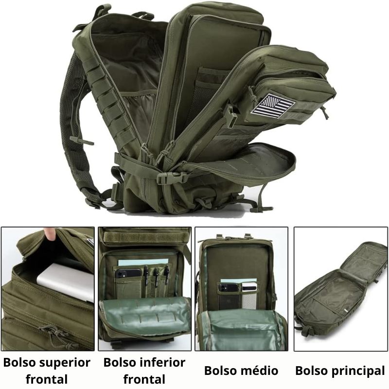 Mochila Tática Militar 50L | Impermeável