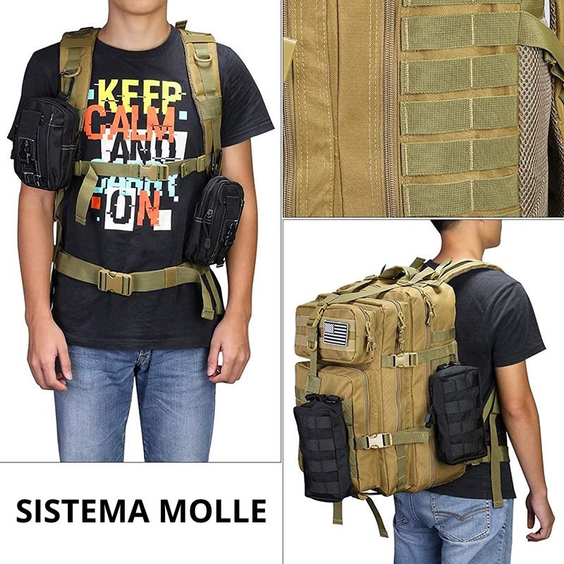 Mochila Tática Militar 50L | Impermeável