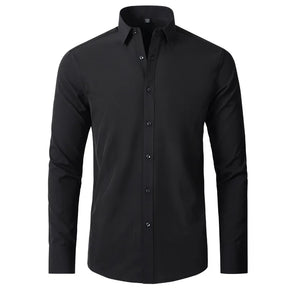 Camisa Social Ultra Comfort Tecido Seda Gelo - Não amarrota