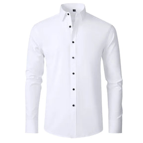 Camisa Social Ultra Comfort Tecido Seda Gelo - Não amarrota