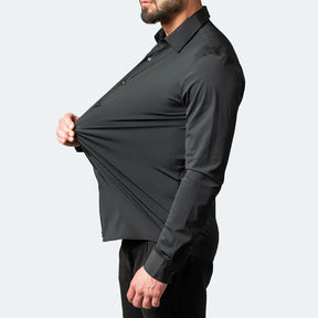 Camisa Social Ultra Comfort Tecido Seda Gelo - Não amarrota