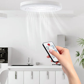 Luminária Led Com Ventilador 2 em 1 | Controle Remoto Incluso
