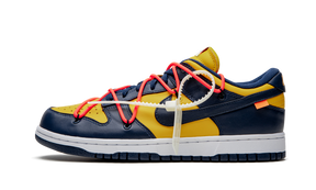 Nike Dunk Low Off White University Gold Mindnight Navy