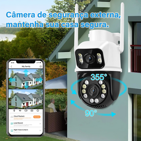 Camera de Segurança Wifi | Dupla Lente 6MP 4K